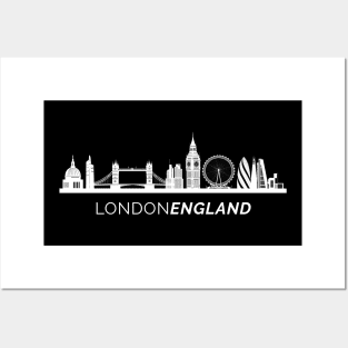 London City Skyline Posters and Art